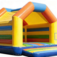 Château Gonflable Intérieur/Extérieur Grand Petit Toboggan Gonflable Lit de Saut pour Enfants Aire de Jeux Centre de Divertissement