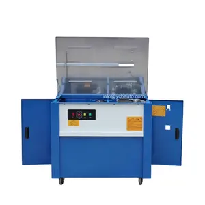 Semi automatic strapping machine 50kg load bearing high table wrapping machine with pp band tape CE certification