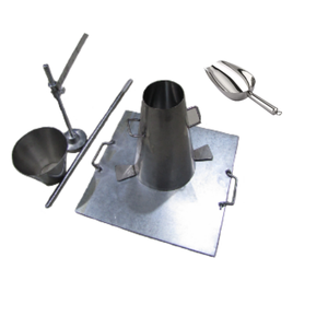 스테인리스 스틸 아연 도금 강판 슬럼프 시험 장치 콘 테스트 세트 (콘테스트 세트) 콘크리트 실험실 장비용 - Product Image 3