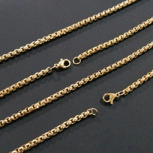 Collier chaîne en <span class=keywords><strong>acier</strong></span> <span class=keywords><strong>inoxydable</strong></span> 316L plaqué PVD or 18 carats argent pendentif Hiphop collier noir pour hommes <span class=keywords><strong>bijoux</strong></span> - Product Image 4
