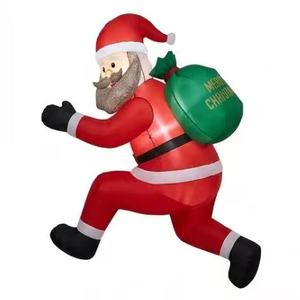 Luxury Giant Inflatable Santa Claus Model with High Definition Realistic Printing for Outdoor Shopping Mall Promotion - Product Image 2