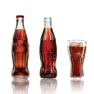 Atacado Cola Garrafas De Vidro 220ml 240ml Bebidas Carbonatadas Refrigerante De Café