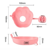 Support à glaces en silicone réutilisable pour enfants, anti-goutte, facile à nettoyer, résistant aux éclaboussures, plateau pour cornets de crème glacée