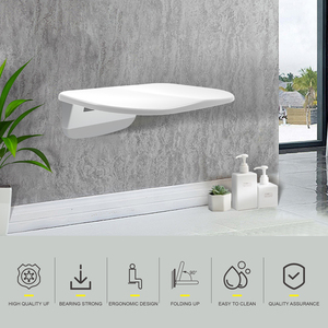 <b>Plastic</b> Folding Shower <b>Stool</b> for Bathroom Kitchen Dining Bedroom Hotel Hospital Living Room Use-High Quality Modern Design - Product Image 6