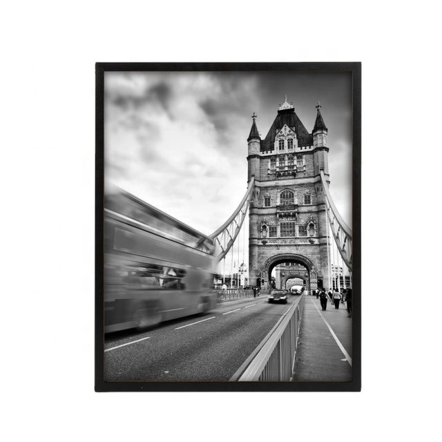 Hot Selling Wall Hanging Poster Frame 11x14 Custom Large Size Wood Poster Picture Frame