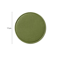 Sous-verres en cuir personnalisés Sets de table ronds en cuir Sets de bol Tapis de plaque Tampons isolants Fournitures de bureau Tapis de table personnalisés