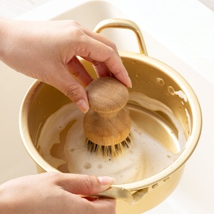 Plastic Free rubber wood and Sisal Dish <b>Brush</b> Dishes <b>Scrub</b> <b>Brush</b> for Dishes Pot Pans - Product Image 5