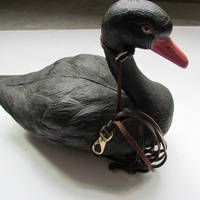 TOURBON Petit Canard Oiseau Chasse Cuir Cintre Sangle Jeu Transporteur pour Tir