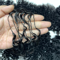 Extensiones de Cabello Humano Virgen de Alta Calidad, Super Double Drawn, para Crochet, con Anillas, Cabello Remy Brasileño Natural