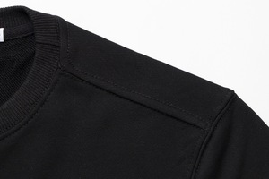 <span class=keywords><strong>Sweat</strong></span>-shirt classique à col rond de couleur unie avec badges, style couple, version oversize à manches longues - Product Image 6