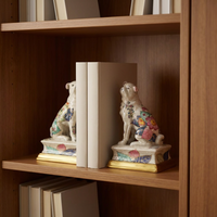 Porte-livres en céramique et cuivre faits à la main, en forme de léopard, pour la décoration de la maison, porte-livres animalier tendance