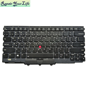 Tastiera per Laptop con retroilluminazione arabica per Lenovo Thinkpad X1 Yoga di seconda generazione 20JD 20JE X1 Yoga di seconda generazione 2 2017 di terza generazione <span class=keywords><strong>3</strong></span> 2018 tastiera - Product Image 4
