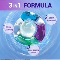 Airurgy 52 capsules par boîte, dosettes de lessive jetables pour vêtements, nettoyage en profondeur multi-usages, parfum longue durée, pour la maison et le dortoir