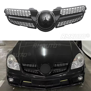 Front Bumper Grille Upper Replacement Hood <b>Mesh</b> Racing <b>Grill</b> <b>for</b> Mercedes-Benz R171 SLK-Class SLK200 SLK300 SLK350 2008-2010 - Product Image 1