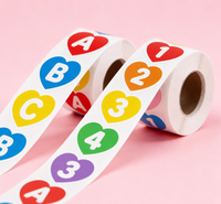 Autocollants circulaires personnalisés avec logo pour l'emballage des petites entreprises et les étiquettes d'expédition pour les bougies et les artisanats
