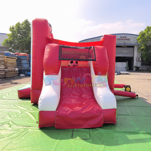 Outdoor kids <b>bounce</b> house commercial chateau gonflable inflatable soccer bouncy <b>castle</b> with slide - Product Image 3