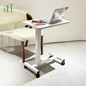 Escritorio Móvil Neumático Blanco con Ruedas, Altura Ajustable, para Oficina en Casa y Teletrabajo - Product Image 2