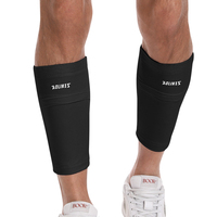Logo personnalisé sport mollet soutien compression manchon protège-tibia chaussettes avec poche améliorée