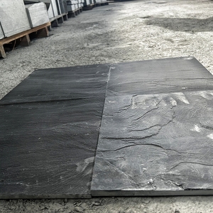 Dalles de <span class=keywords><strong>jardin</strong></span> en ardoise noire de fabrication chinoise, polies <span class=keywords><strong>pour</strong></span> les sols et les murs intérieurs et extérieurs, revêtement mural avec surface rugueuse - Product Image 2