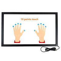 YINGTOUCH 19-Inch Plug Play Infrared Touch Screen Frame 16:9 Aspect Ratio USB Interface Monitor for Teaching Interactive Use