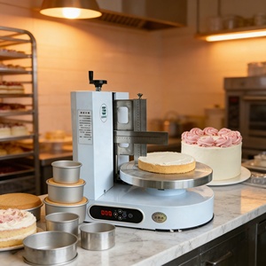 آلة تزيين الكيك الدائرية الأوتوماتيكية التجارية الأصلية، حالة جديدة للتزيين والتغطية، مصنوعة للحليب - Product Image 5
