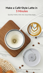 Espumador frío y caliente ZeroHero | Máquina para hacer café con leche de 3 minutos | Batidor de leche eléctrico - Product Image 3