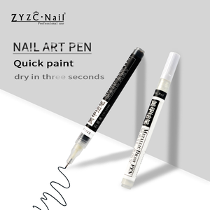 ZYZC Nail Art Pen 3 Couleurs Non Toxique Gel UV <span class=keywords><strong>Facile</strong></span> À Appliquer Conception Ongles Beauté Outils <span class=keywords><strong>Dessin</strong></span> <span class=keywords><strong>Fleur</strong></span> Peinture Ligne Stylos Vernis À Ongles - Product Image 5