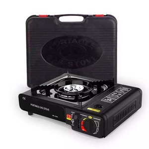 Fornello da Campeggio Portatile Nero, Fornello Elettrico Classico a Singolo Bruciatore, Fornello a Gas Propano/Butano con Custodia per il Trasporto - Product Image 3