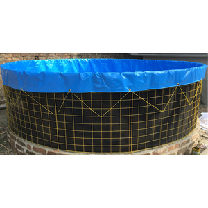 Tangki Ikan Akuakultur RAS PVC/TPU Fleksibel Khusus, Kapasitas 200L-500,000L, Anti-UV, Anti-Bocor, Garansi 2 Tahun - Product Image 2