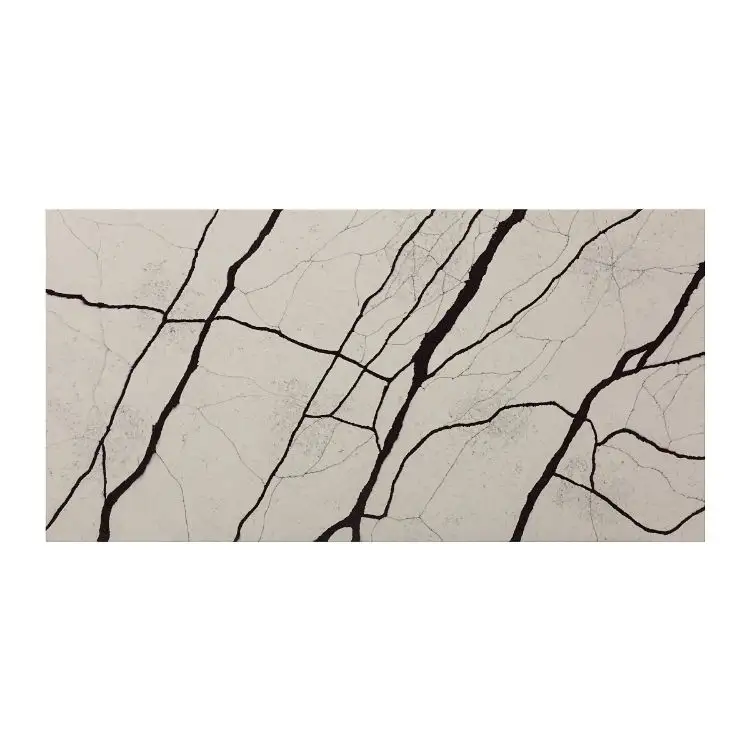 White Natur Quartz Countertops With Black Veins Quartz For Island Countertop