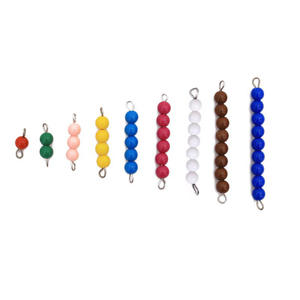 Bâton perlé coloré en bois, jeu de formation en bois, outils d'enseignement Montessori, éducation précoce, jouets mathématiques pour enfants - Product Image 5