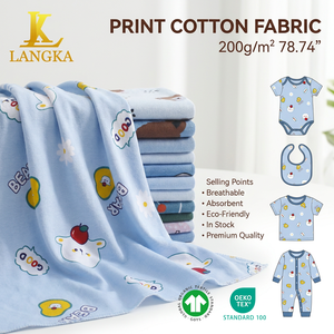 Langka vente en gros <span class=keywords><strong>pas</strong></span> <span class=keywords><strong>cher</strong></span> vente en vrac imprimé 100% coton Stock tissu pour vêtements literie - Product Image 1