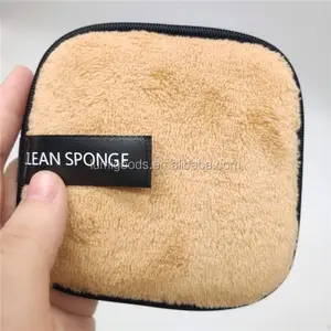 2020 factory price soft fabric cotton polyester magic clean washable make up remover pad