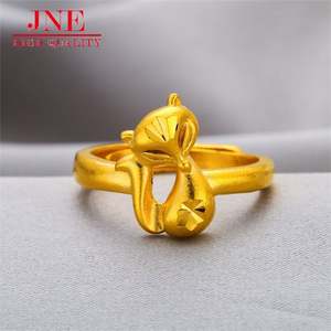 Costume de renard Vietnam Sable <span class=keywords><strong>Foxer</strong></span> Costume Collier Clavicule Plaqué Or Bague Femme Bague Femme Bijoux - Product Image 5