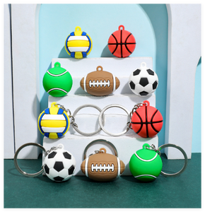 Llavero Metálico 3D Personalizado, Miniatura Realista, de Fútbol Americano, Baloncesto, <span class=keywords><strong>Tenis</strong></span>, Rugby, para Clubes, Equipos y Jugadores, Regalos, Venta al Por Mayor, Mundial 2026 - Product Image 1