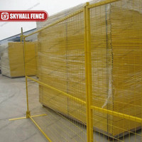Panneau provisoire debout libre mobile extérieur de barrière du Canada de chantier de construction de panneau de grillage soudé par barrière provisoire
