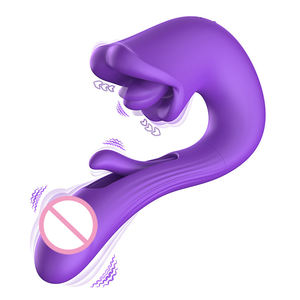 هزاز قوي <span class=keywords><strong>4</strong></span> في 1 للنساء مع محفز للبظر ورأس مزدوج للاهتزاز وعصا تدليك جنسية - Product Image 1