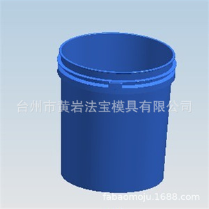 Molde de inyección de plástico para cubos de plástico para artículos de uso diario, material P20, molde fijo, disposición horizontal, dos superficies de separación - Product Image 1