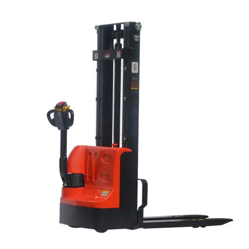 2000kg Remote Control Wireless Semi Electric Stacker Lithium Battery Electric Pallet Jack Stack