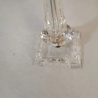 Ensemble de supports à fleurs en cristal transparent |   Grand vase transparent en acrylique pour centre de table de mariage |   Décoration de table de fête
