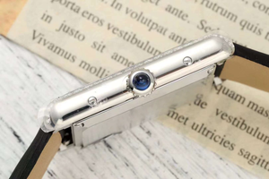 Reloj mecánico automático moderno y elegante, espejo de cristal de zafiro, correa de cuero negro, bisel con incrustaciones de diamantes - Product Image 6