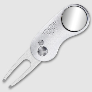 Herramienta Retráctil de Aleación de Zinc para Reparación de Divots de Golf con Botón Pop-up y Marcador Magnético de Bolas, Diseño Tipo Navaja PIN & PIN J010 - Product Image 6