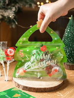 Pochette cadeau transparente personnalisée pour anniversaire, emballage de bonbons, sacs pour décorations de Noël