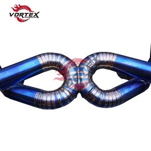 Escape VORTEX Grado 5 Ti Race para Lamborghini Huracan EVO 1ra Gen 2019+ Punta Azul Quemada, Instalación Directa - Product Image 6