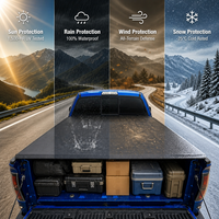Bâche de benne souple en vinyle imperméable LiYuan à enroulement automatique, installation sans perçage pour ISUZU 280 2006-2008, modèle de benne de 5,1 pieds