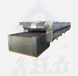 Automatic industrial drying oven cake and biscuits making machine large capacity heat treatment tunnel oven furnace