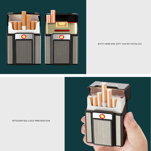 Encendedor Digital USB Recargable de Alta Calidad <span class=keywords><strong>con</strong></span> Estuche para Cigarrillos, Bobina de Calentamiento Portátil, Venta al por Mayor - Product Image 3