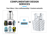 Gilet de sauvetage en néoprène personnalisé pour jet ski, ski nautique, wakeboard, kayak, PFD, gilet de sauvetage pour la compétition de surf pour adultes