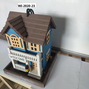 บ้านนกไม้ธรรมชาติ-บ้านนกแขวนทำด้วยมือสำหรับตกแต่งสวนกลางแจ้งบ้านรังนกป่าทนต่อสภาพอากาศ - Product Image 2