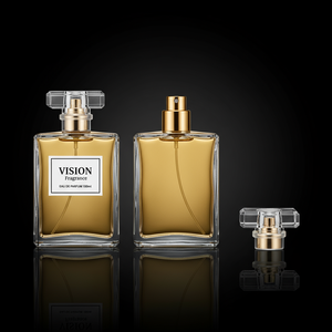 Flacon de parfum carré en verre personnalisé à faible MOQ, 30/50/100 ml, avec bouchon en liège, vaporisateur, emballage cadeau Le Decant <span class=keywords><strong>Labo</strong></span> - Product Image 3
